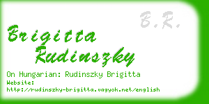 brigitta rudinszky business card